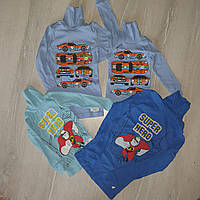 Водолазка детская мальчик рубчик с накатом голубая 92,98,128см