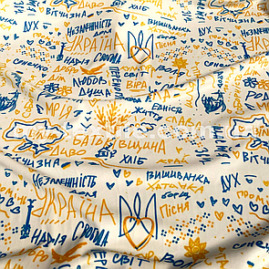 Велюр спорт друкований принт Україна Вільна