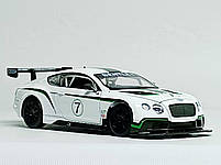 Машинка Автопром "Bentley continental GT3" біла 68266A, фото 3
