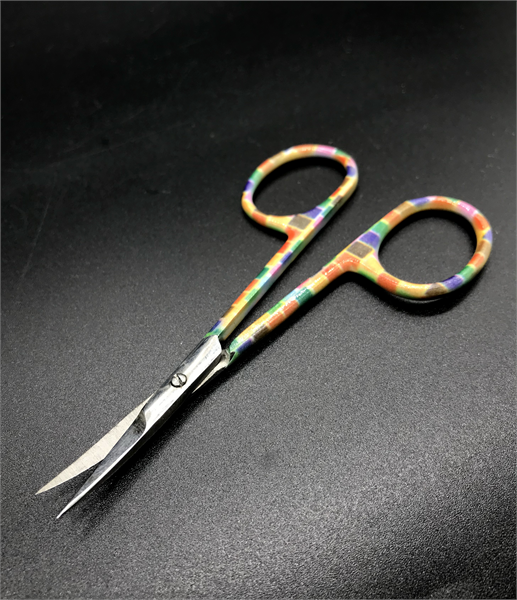 Ножницы для маникюра ЭСТЕТ алмазная заточка (цветные) - фото 1 - id-p1907718896
