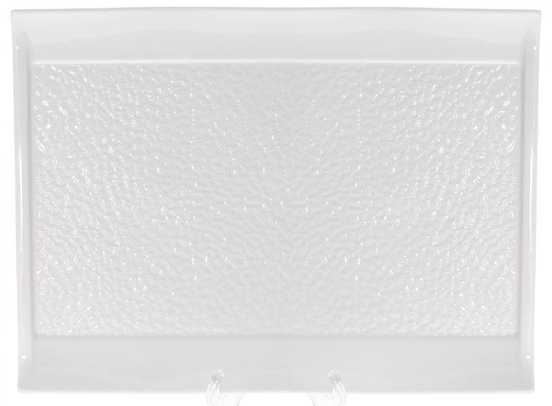 Набір 2 блюда сервірувальні "White City Грація" прямокутні 30x23см greenpharm, біла порцеляна, фото 1