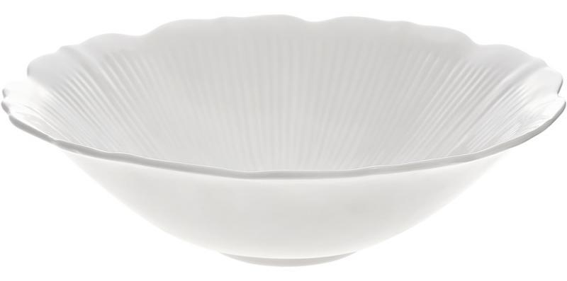 Набір 2 салатника (глибокі тарілки) "White City Мак" Ø24см greenpharm, біла порцеляна, фото 1