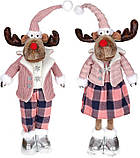 М'яка іграшка «Лось у рожевому» 28х18х78см greenpharm, хлопчик, фото 2