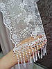 Весільний шарф (шаль, мережевна хустка) для нареченої в білому кольорі, вінчальний шарф, фото 2