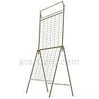 Стійка MONO-2018, (тр.20x20) 180 місць, посилена, підлогова, біла. Торгові стенди для продажу окулярів, фото 5