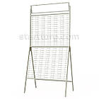 Стійка MONO-2018, (тр.20x20) 180 місць, посилена, підлогова, біла. Торгові стенди для продажу окулярів, фото 6