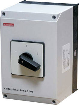 Пакетный переключатель "1-0-2" 3P 100A 400V в корпусе [i0360007] e ...