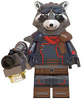 Фигурка Реактивный Енот " Ракета "Стражи Галактики figures Rocket Raccoon Guardians of The Galaxy Marvel WM703