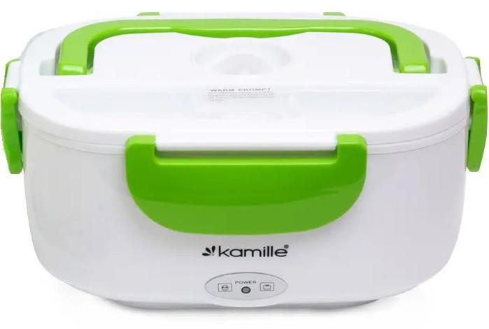 Ланч-бокс Kamille Snack 450мл greenpharm greenpharm  + 650мл greenpharm greenpharm  з підігрівом (220V), зелений, фото 1