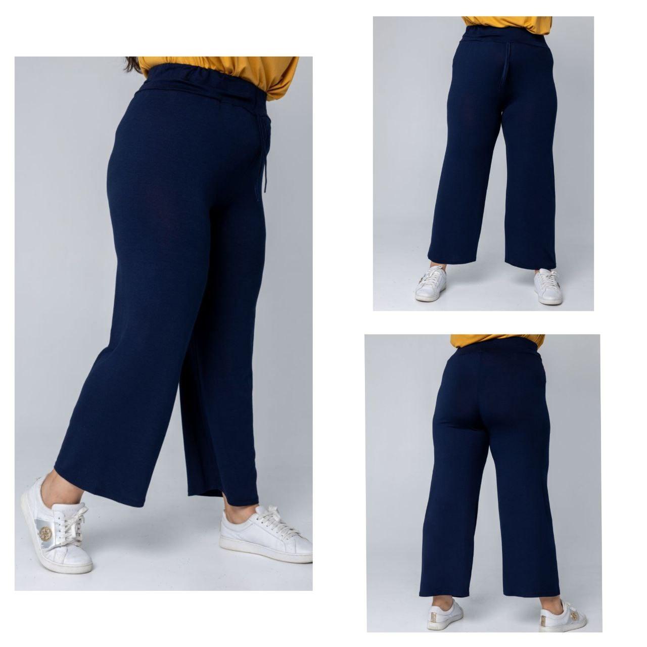 Жіночі штани 52-58 універсальний Темно-синій, фото 1