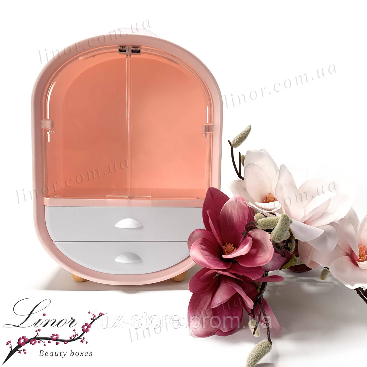 Beauty box "Amelia" 3 секции (Розовый) d - фото 5 - id-p1907741648