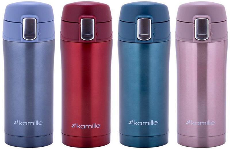 Термос Kamille Marigee 320мл greenpharm greenpharm  з нержавіючої сталі, термокружка, фото 1