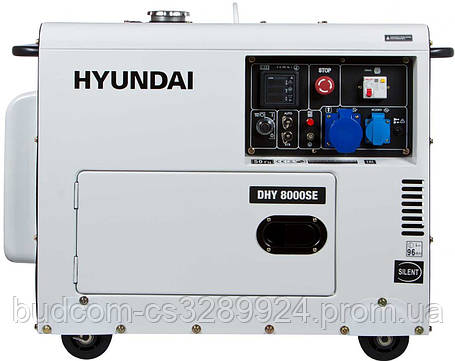 Дизельний генератор Hyundai DHY 8000SE (6кВт), фото 2