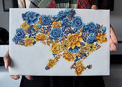 Набір для вишивки хрестиком Комод "Квітуча Україна" (VB-003N-R)