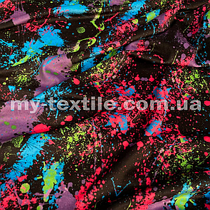 Велюр спорт друкований принт Художня абстракція