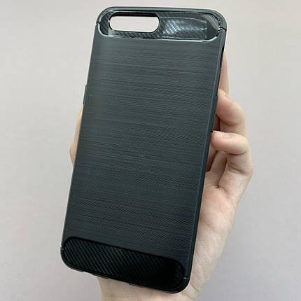 Чохол для OnePlus 5 чохол бампер карбон на телефон ванплас 5 чорний pls, фото 1
