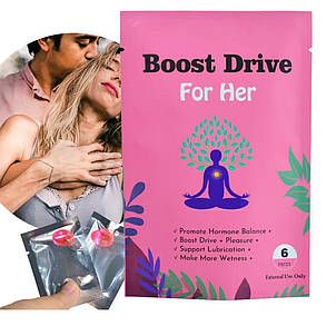 Зволожуючі вагінальні капсули Boost Drive For Her, 6 шт/упаковка, фото 2