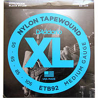 Струни D'Addario ETB92 Nylon Tape Wound Medium 50-105