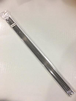 Спица для вязания носочная длинная металлическая 4.0 мм