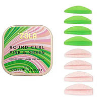 Валики для ламінування Zola Round Curl Pink & Green (S, S1, M, M1, L, L1, XL, XL1)