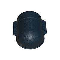 Заглушка (закінчення) конька напівкруглого штампована, матова RAL 7016 темний графіт