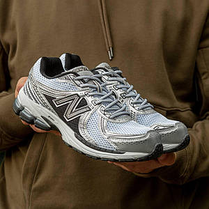 Чоловічі Кросівки New Balance 860 V2 White Silver Black 40-41-42-43-44-45