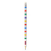 Чернографитный карандаш 1 Вересня, з гумкою, таблиця множення, (280482)