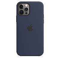 Чохол Silicone Case Premium з MagSafe для iPhone 12 / 12 Pro Deep Navy