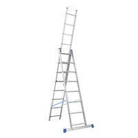 Лестница алюминиевая трехсекционная 3х8 (4.43 м)