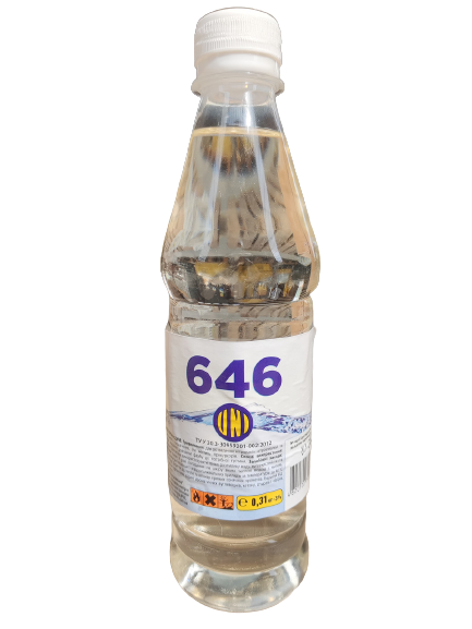 Розчинник 646 БП 0,5л ПЄТ (0,31кг) UNI