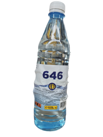Розчинник 646 БП 0,8л ПЄТ (0,53кг) UNI