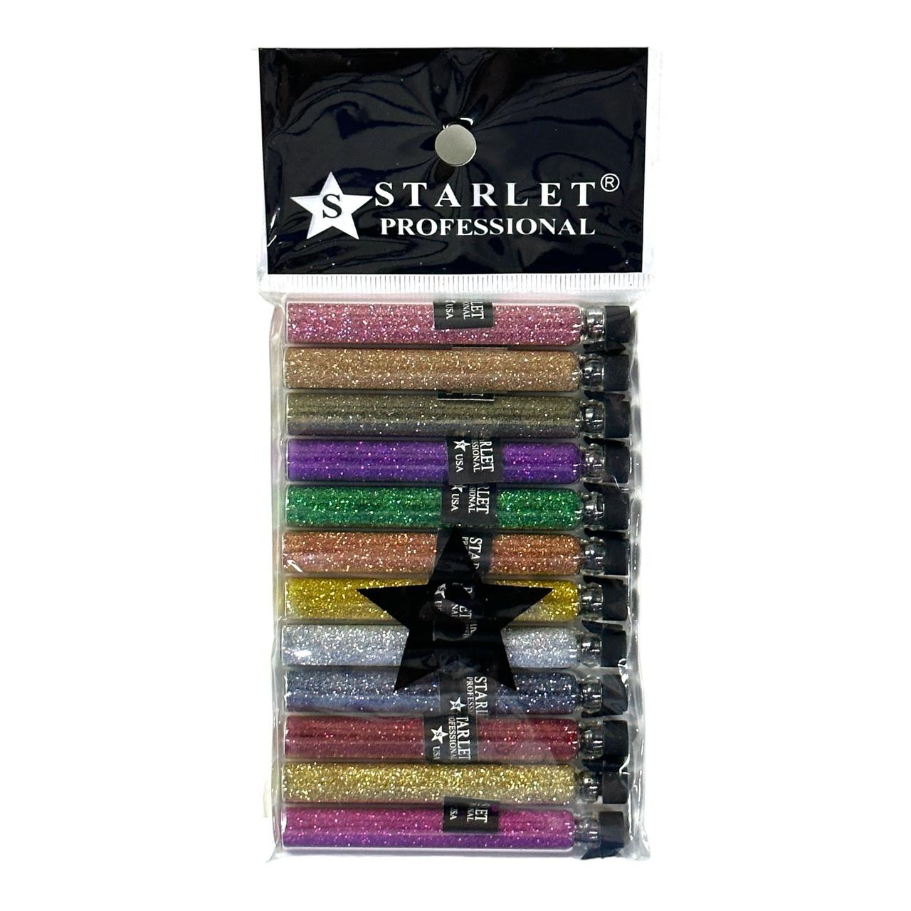 Набір блискітки (пісок) для нігтів Starlet Professional №5, 12 шт