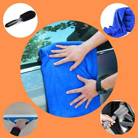 Товари для Детейлінгу авто: щітки, скребки, рушники