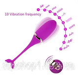 Вібратор вагінальний стимулятор  рибка з пультом, Віброяйце тренажер з хвостиком для вагіни, інтимні іграшки, фото 9