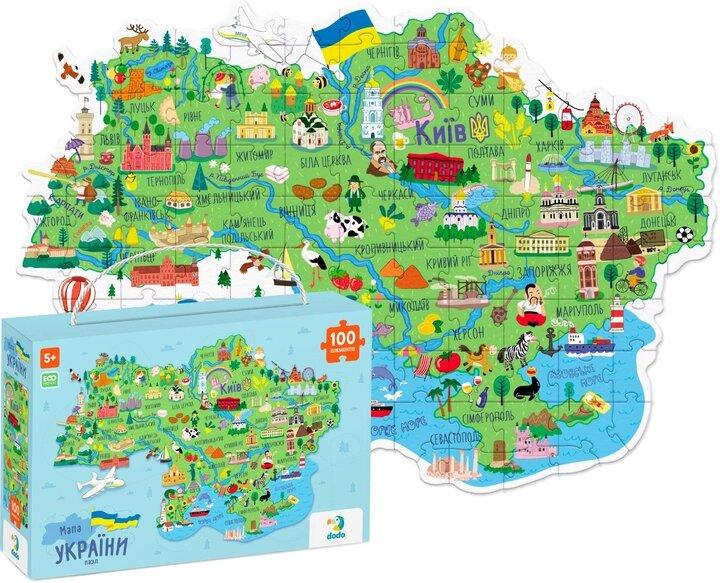 Пазли Додо 100ел, Мапа України