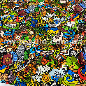 Велюр спорт друкований принт Патріотичний "цибуля"