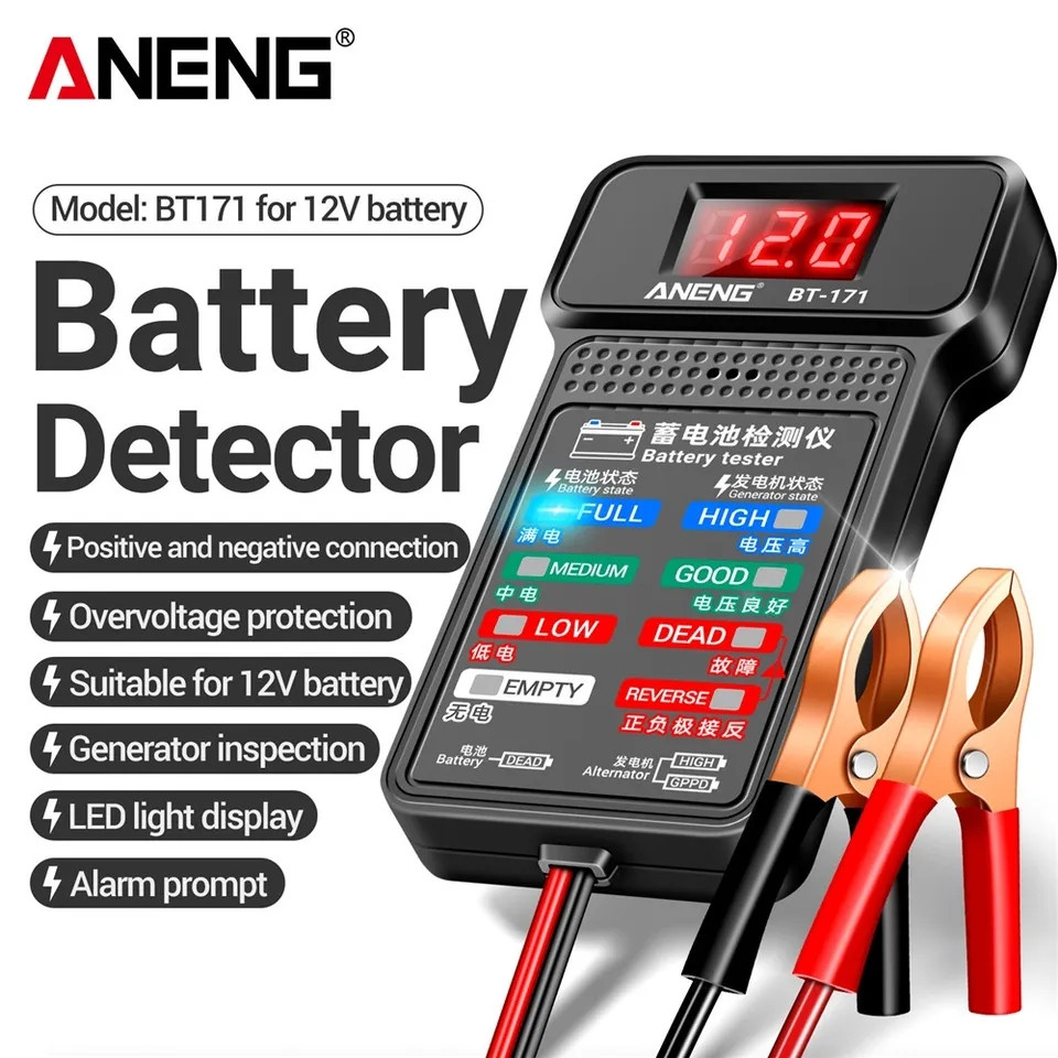 Тест АКБ 12V Digital Battery Tester ANENG BT-171