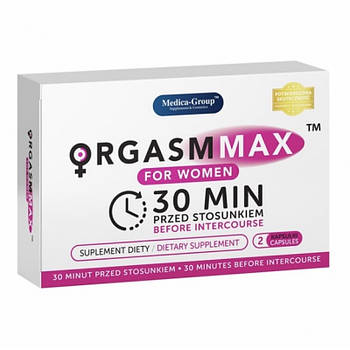 Препарат для збудження та посилення відчуттів Orgasm Max for Women Capsules, 2 шт.