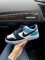 Кроссовки женские Nike Sb Dunk Blue белые с синим 37-23.5 см