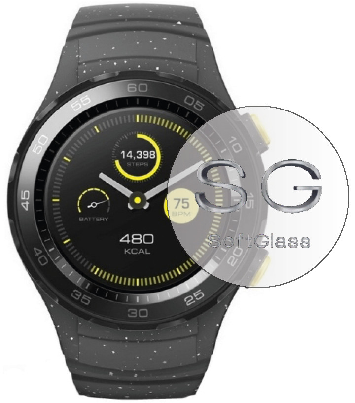 Бронеплівка Huawei watch 2 (2шт на екран) SoftGlass
