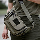 Тактична чоловіча сумка BRONX з тканини пісочний койот S, фото 8