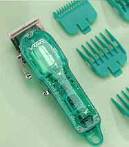 Професійна машинка для стриження VGR Professional Clipper Transparent Green V-660 (20), фото 5