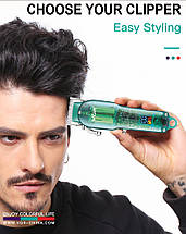 Професійна машинка для стриження VGR Professional Clipper Transparent Green V-660 (20), фото 6