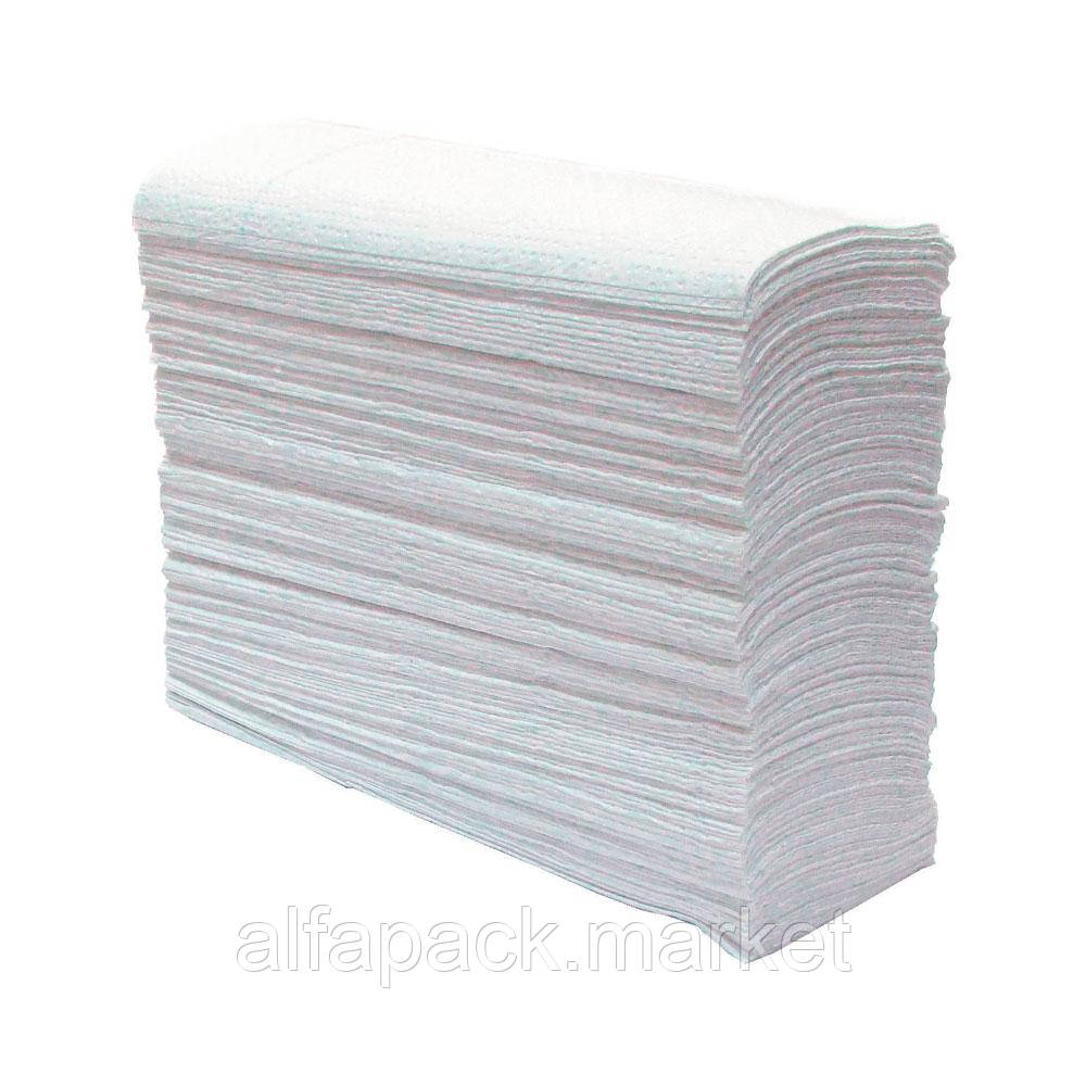 Рушник паперовий V складка, 2х шаровий білий  22*21см 150шт/пак 070100035