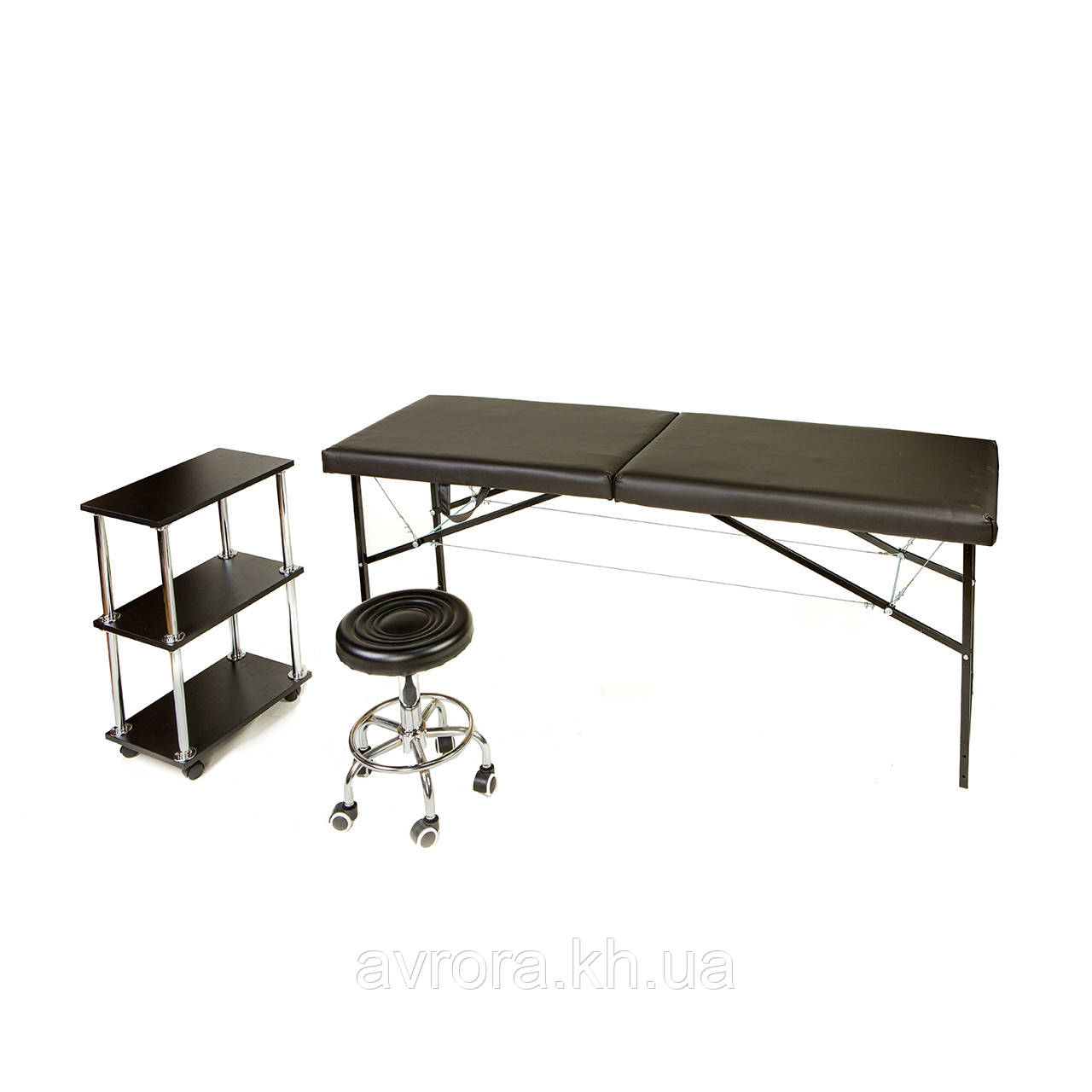 Кушетка Економ Comfort + візок косметологічний + стілець майстра без спинки, фото 1