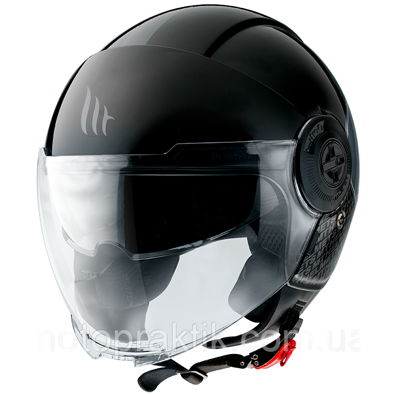 MT Viale SV Break A1 Gloss Black, XXS Мотошолом лицевик з окулярами