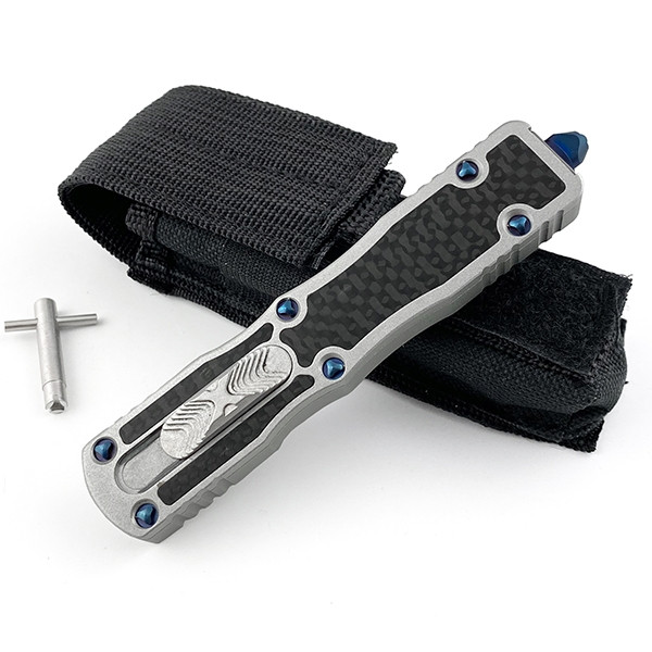 Ніж Microtech Dirac Half Serrated Carbon