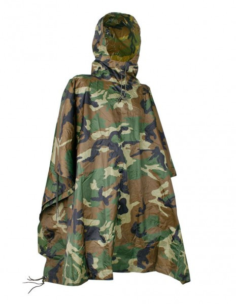 Пончо Mil-Tec RipStop Woodland 10630020