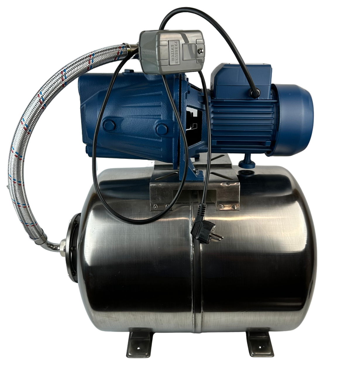 Насосна станція JET100 1.1 кВт Польща на баку 50 літрів НЕРЖАВІЙКА 2 роки ГАРАНТІЇ