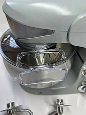Кухонний тестоміс міксер планетарний Royalty Line RL — PKM1600W, 6L, Silver, фото 5